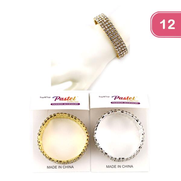 RHINESTONE BRACELET (12 UNITS)