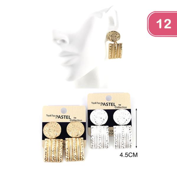 CLIP ON DANGLE EARRING (12 UNITS)