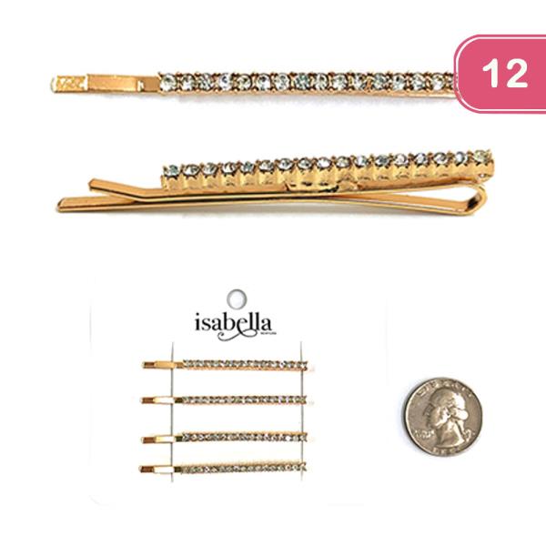 RHINESTONE BOBBY PIN (12 UNITS)