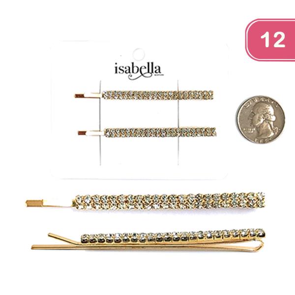 RHINESTONE BOBBY PIN (12 UNITS)