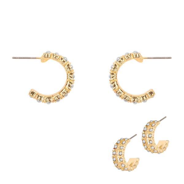 CCB BALL CAVIAR HOOP EARRING