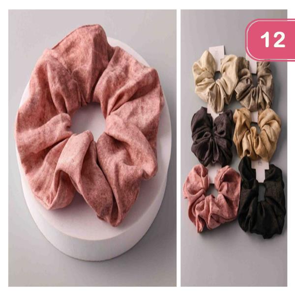 ACID WASH HAIR SCRUNCHIE (12 UNITS)