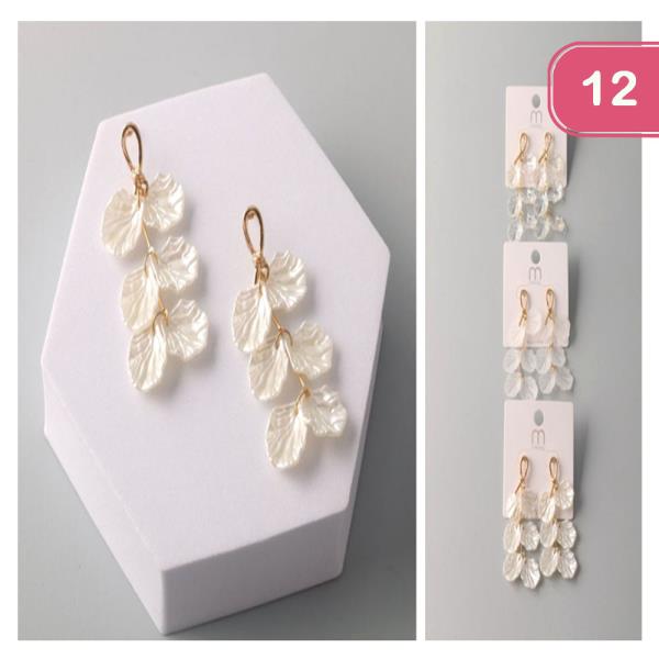 PETAL TASSEL LOOP DROP EARRING (12 UNITS)