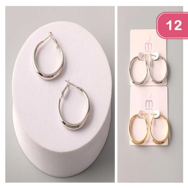 SMALL HOOP EARRINGS (12 UNITS)