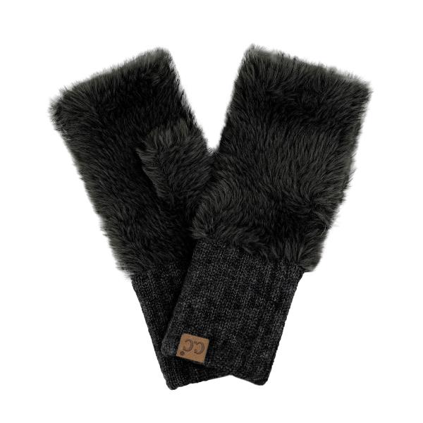 CC FUR FINGERLESS GLOVE