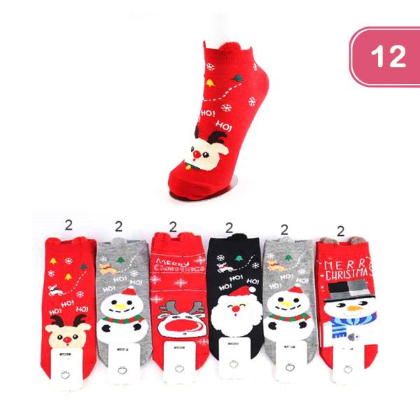 CHRISTMAS SOCKS (12 UNITS)