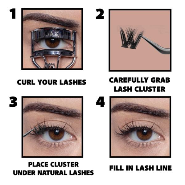 JLASH 64PC MANGA EYE LASH CLUSTERS