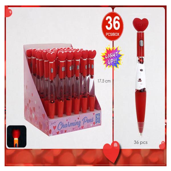 VALENTINE LIGHT UP PEN (36 UNITS)