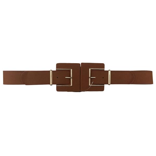 COLOR RECTANGLE BUCKLE BELT