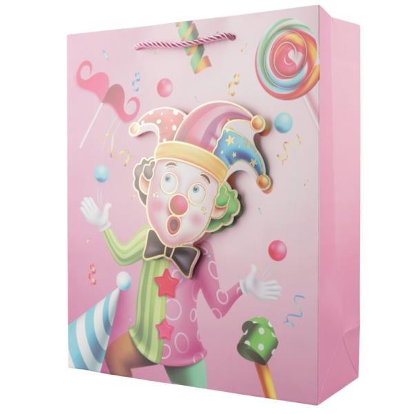 PIERROT BIRTHDAY GIFT PAPER BAG (12 UNITS)