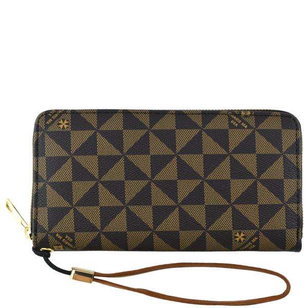 MONOGRAM DESIGN HAND STRAP WALLET