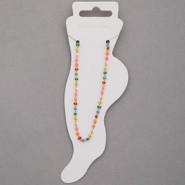 SEED BEAD ANKLET