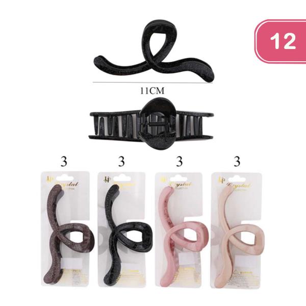 HAIR CLAW CLIP (12 UNITS)