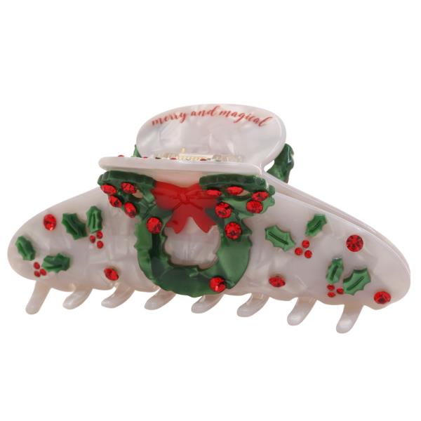 CHRISTMAS CLAW HAIR CLIP