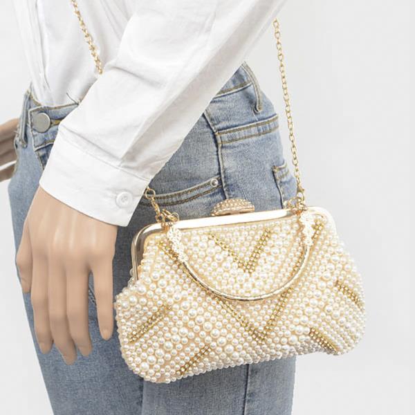 PEARL PARTY CLUTCH BAG