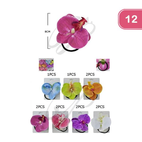 ORCHID HAIR TIE (12 UNITS)