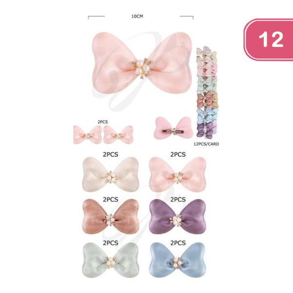 HAIR BOW PIN (12 UNITS)