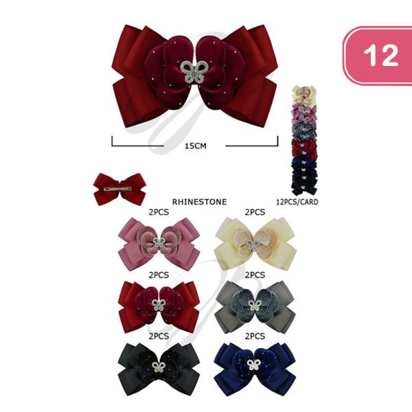 HAIR BOW PIN (12 UNITS)