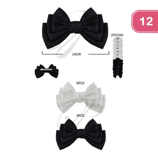 HAIR BOW PIN (12 UNITS)