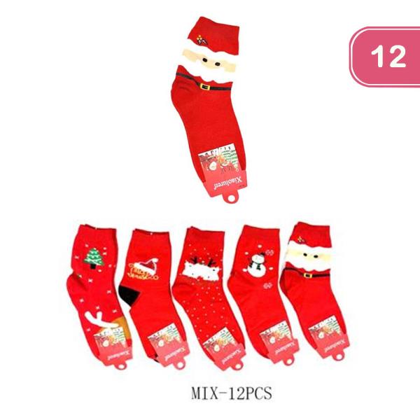 CHRISTMAS SOCKS (12 UNITS)