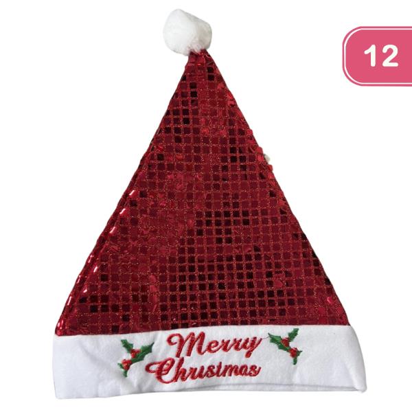 MERRY CHRISTMAS SANTA HAT (12 UNITS)