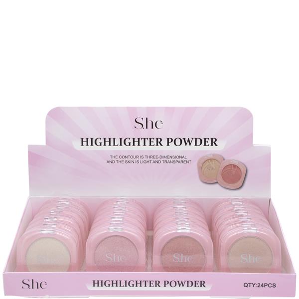 SHE HIGHLIGHTER POWDER (24 UNITS)