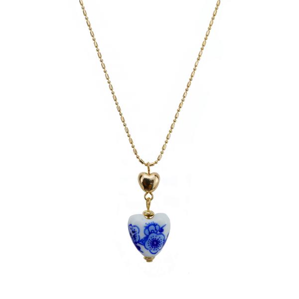 BLUE HEART NECKLACE