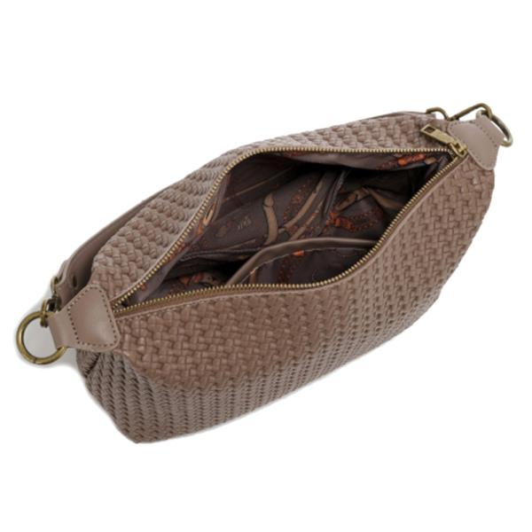 STYLISH WOVEN DESIGN SHOULDER CROSSBODY BAG