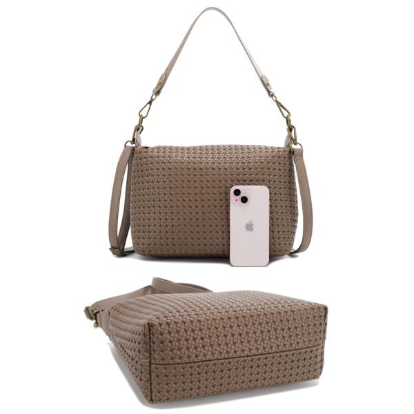 STYLISH WOVEN DESIGN SHOULDER CROSSBODY BAG