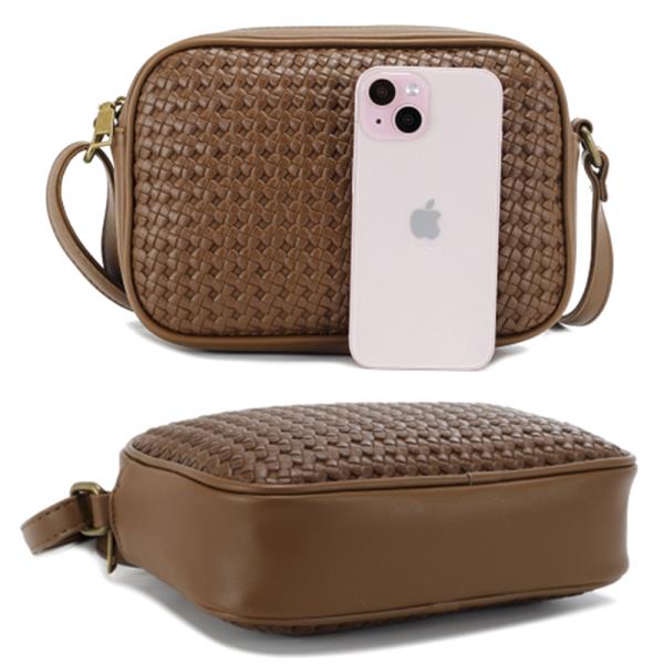 STYLISH WOVEN DESIGN CROSSBODY BAG