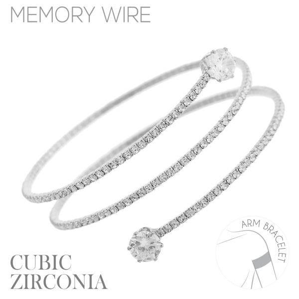 ADJUSTABLE MEMORY  WIRE ARM BRACELET