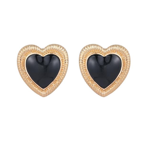 HEART STATEMENT POST EARRING