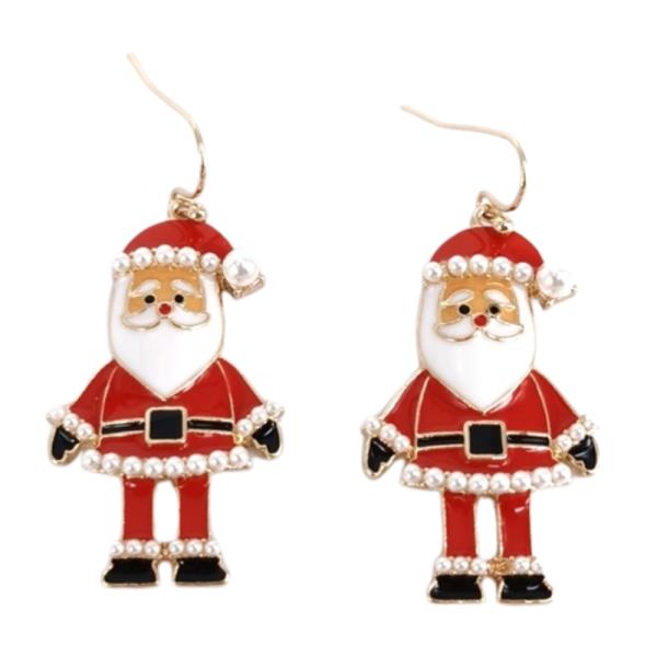 SANTA CLAUS DANGLE EARRING