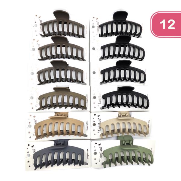 HAIR CLAW CLIP (12 UNITS)