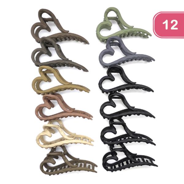 HEART CLAW CLIP (12 UNITS)