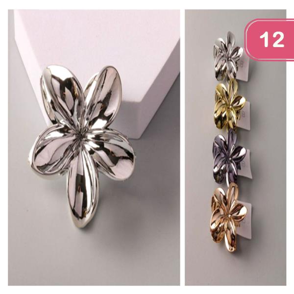 METALLIC PLUMERIA CLAW CLIP (12 UNITS)