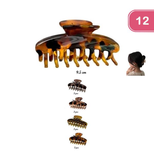 HAIR CLAW CLIP (12 UNITS)