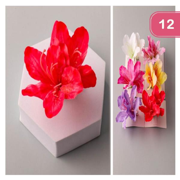 LILY FLOWER HAIR PIN (12 UNITS)