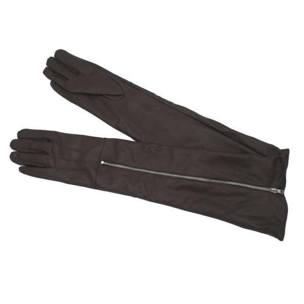 FAUX LEATHER LONG GLOVES