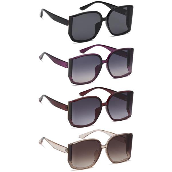 CHIC OVERSIZED ROUND SQUARE SUNGLASSES 1DZ