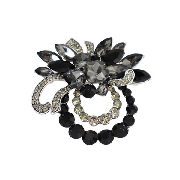 CRYSTAL STONE BROOCH