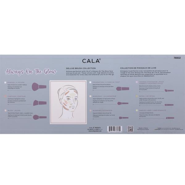 CALA 18PCS ALWAYS ON THE GLOW DELUXE BRUSH COLLECTION SET