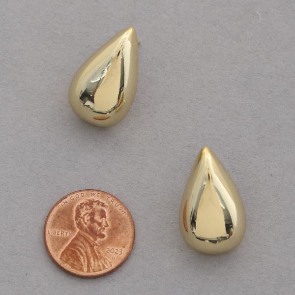 TEARDROP METAL EARRING