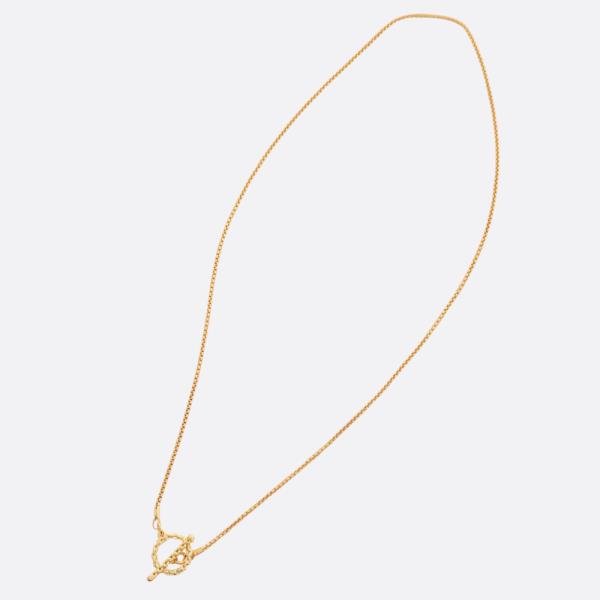 SODAJO TOGGLE CLASP GOLD DIPPED NECKLACE