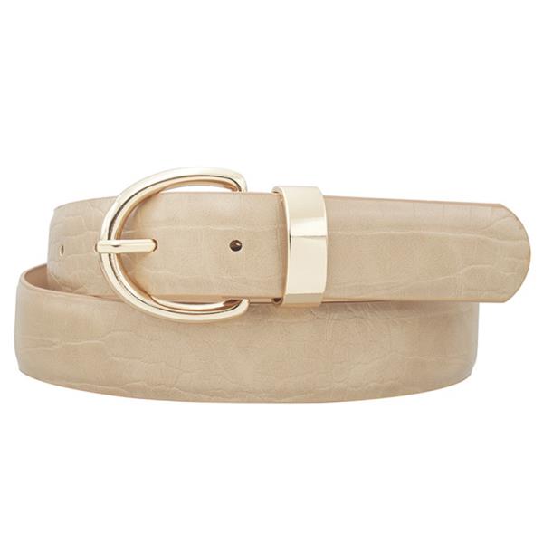 BASIC U BUCKLE CROC BELT