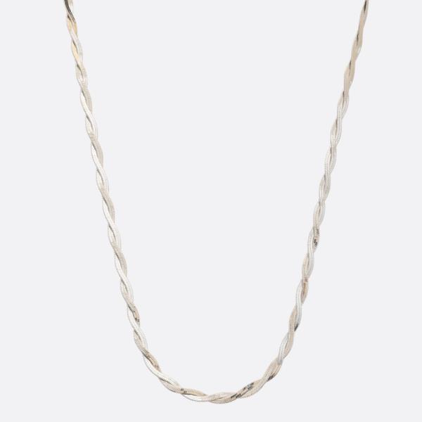 SODAJO BRAIDED LINK GOLD DIPPED NECKLACE