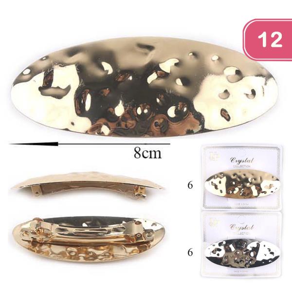 OVAL METAL HAIR PIN (12 UNITS)