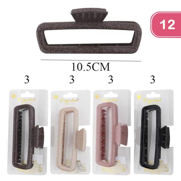 HAIR CLAW JAW CLIP (12 UNITS)