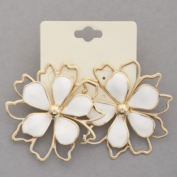 DOUBLE FLOWER EARRING