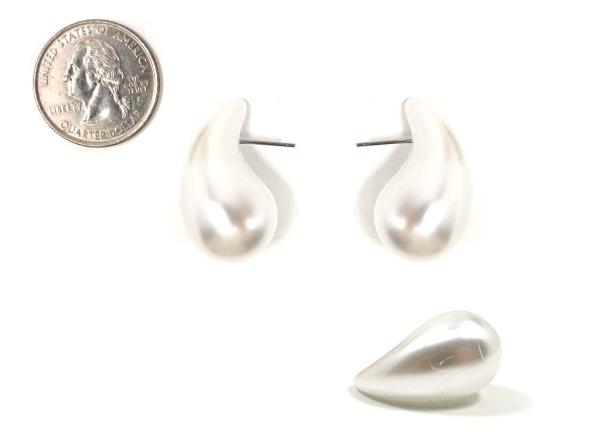 TEARDROP DOME EARRING